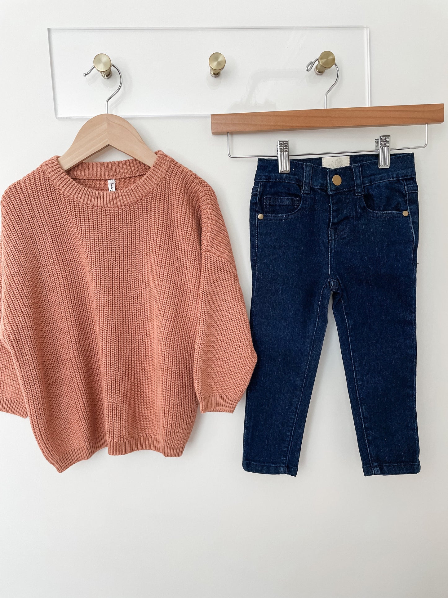 covelKendall Chunky Knit Sweater - Dark Peach - Premium pullover from babysprouts clothing company - Just $34! Shop now at covel0-12, 12-24, baby, baby sweater, Faire, girls, kids sweater, Toddlercovel