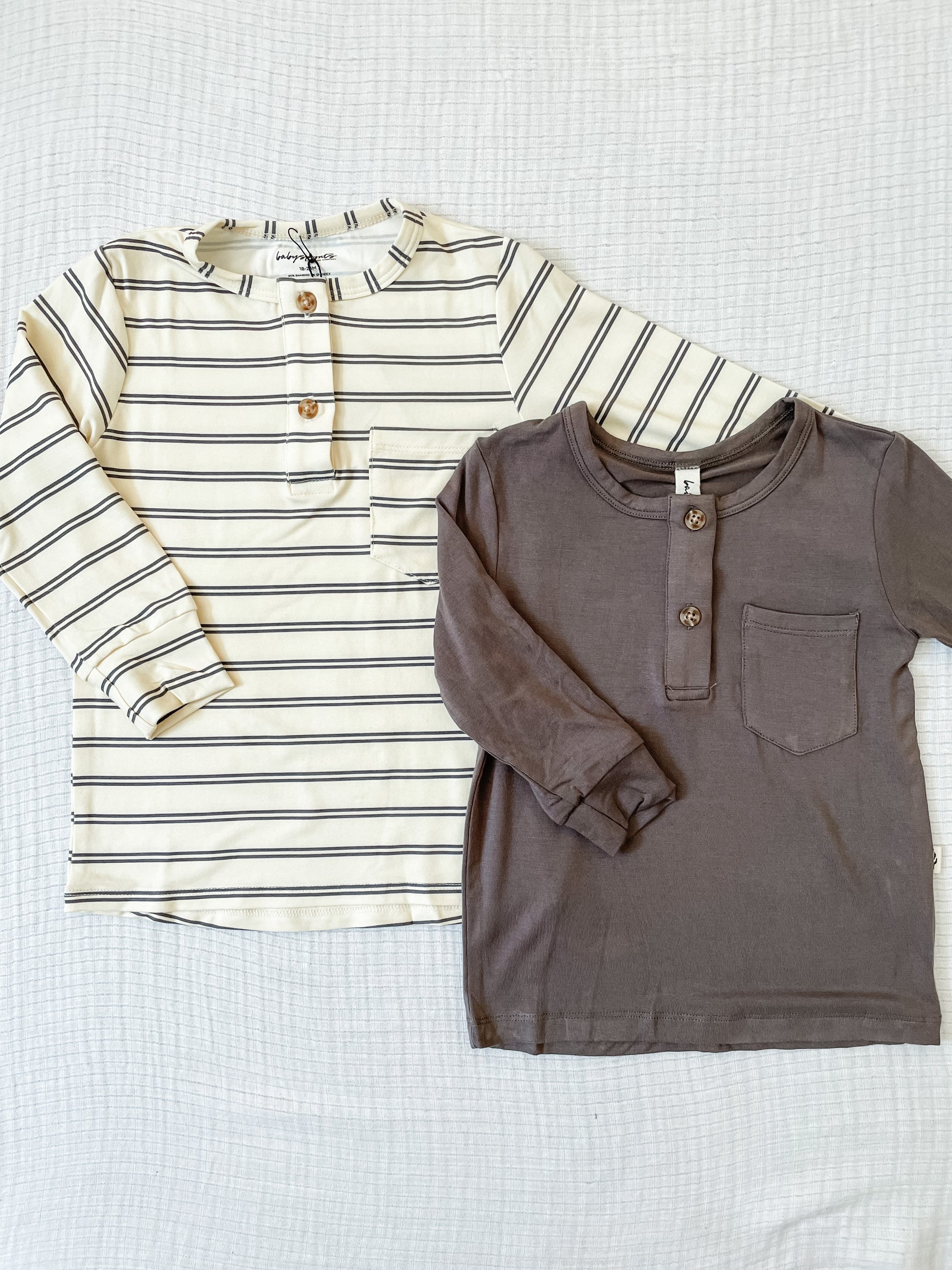 covelColton Henley Bamboo Shirt - Black Stripe - Premium henley from babysprouts clothing company - Just $26! Shop now at covel0-12, 12-24, baby, baby top, boys, Faire, kid top, Kids, Toddlercovel