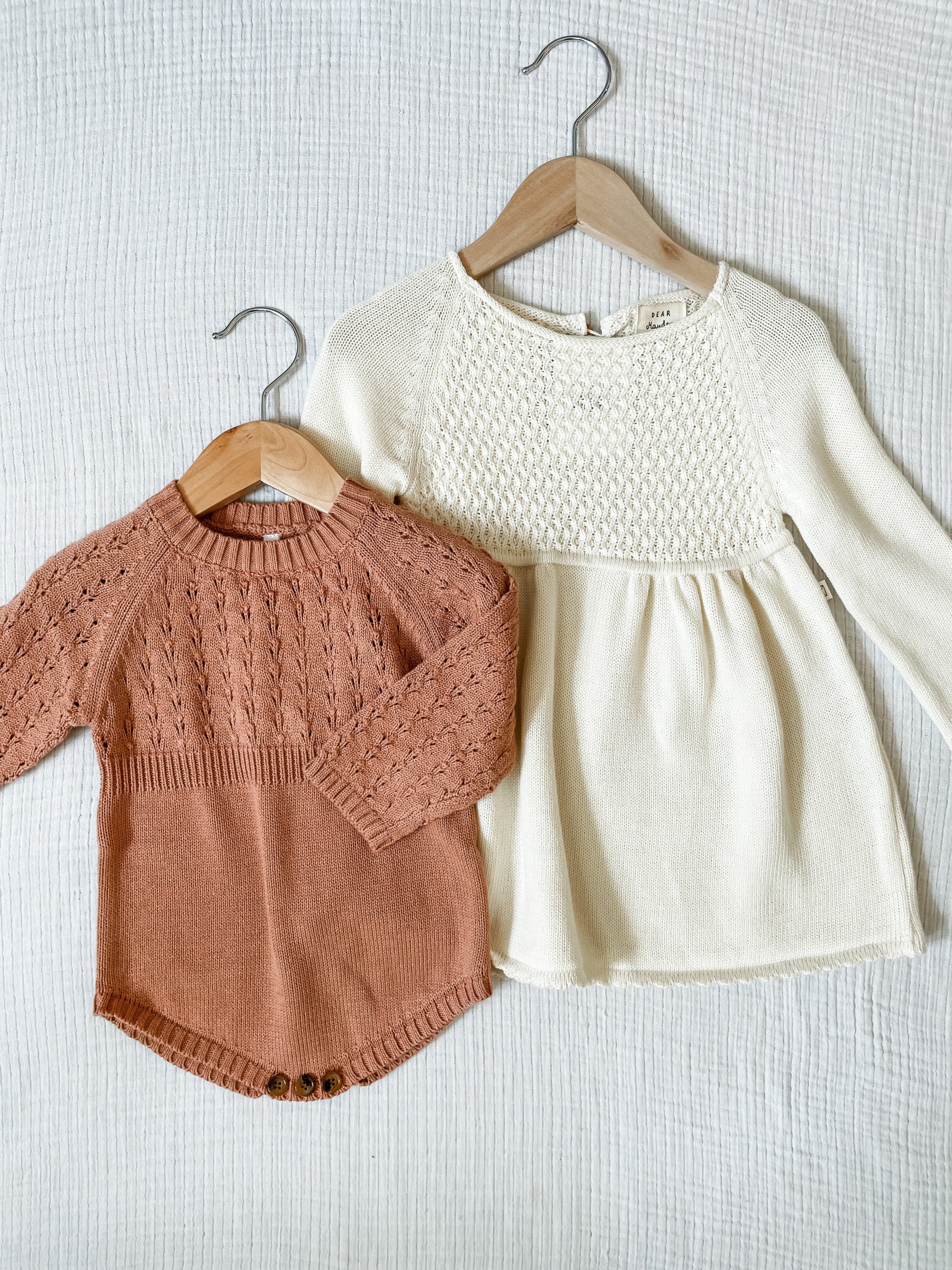 covelAnna Knit Sweater Romper -Dark Peach - Premium romper from babysprouts clothing company - Just $34! Shop now at covel0-12, 12-24, baby, baby sweater, bodysuit, Faire, girlscovel