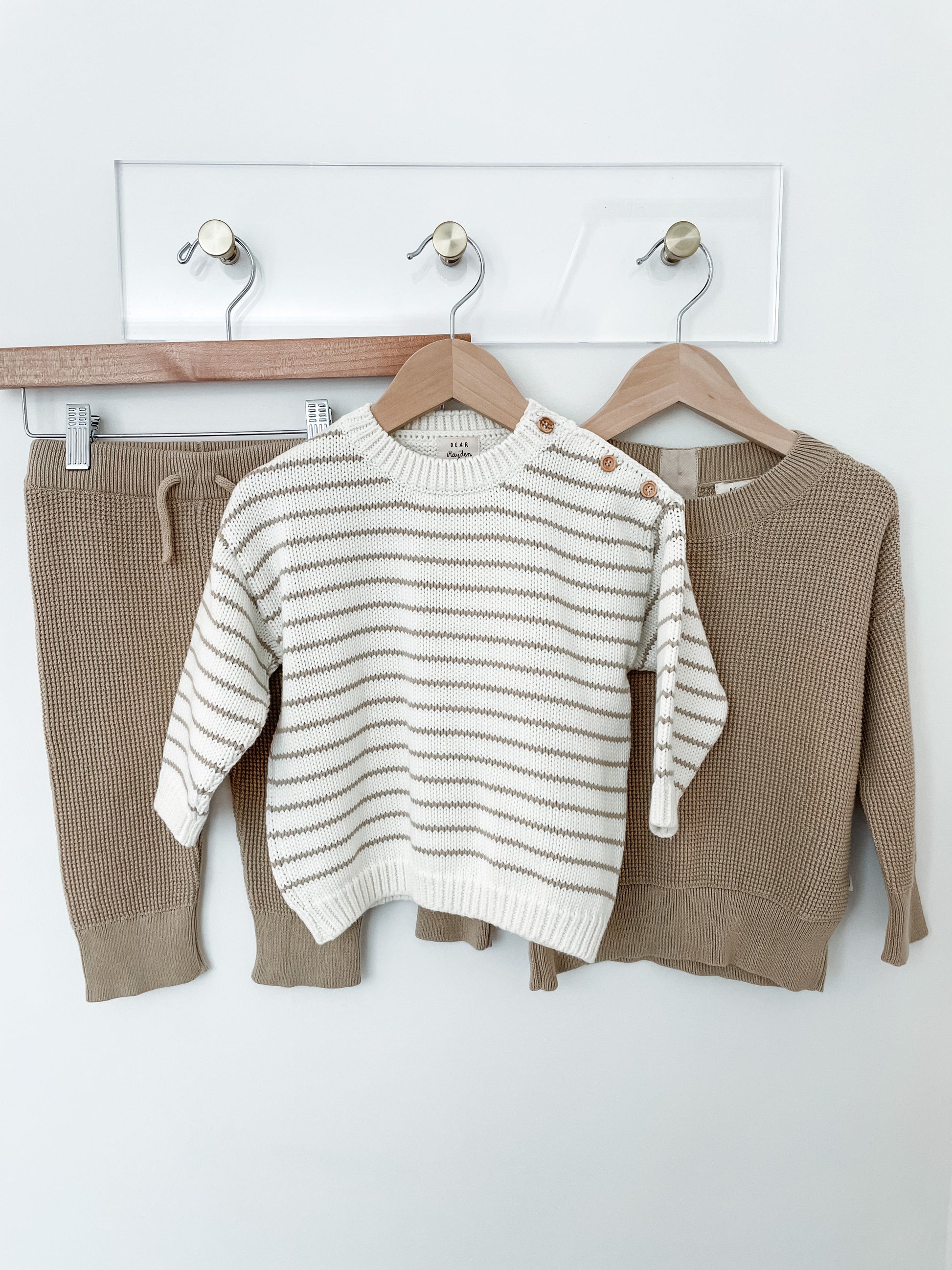 covelHayden Stripe Sweater - Premium sweater from Dear Hayden - Just $46! Shop now at covel12-24, baby, baby sweater, boys, girls, kids sweater, Toddlercovel
