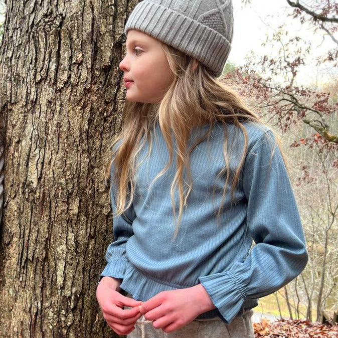 covelMaeve Long Sleeve Tee - Blue - Premium long sleeve tee from Vignette - Just $26! Shop now at covelgirls, kid top, Kids, Toddlercovel