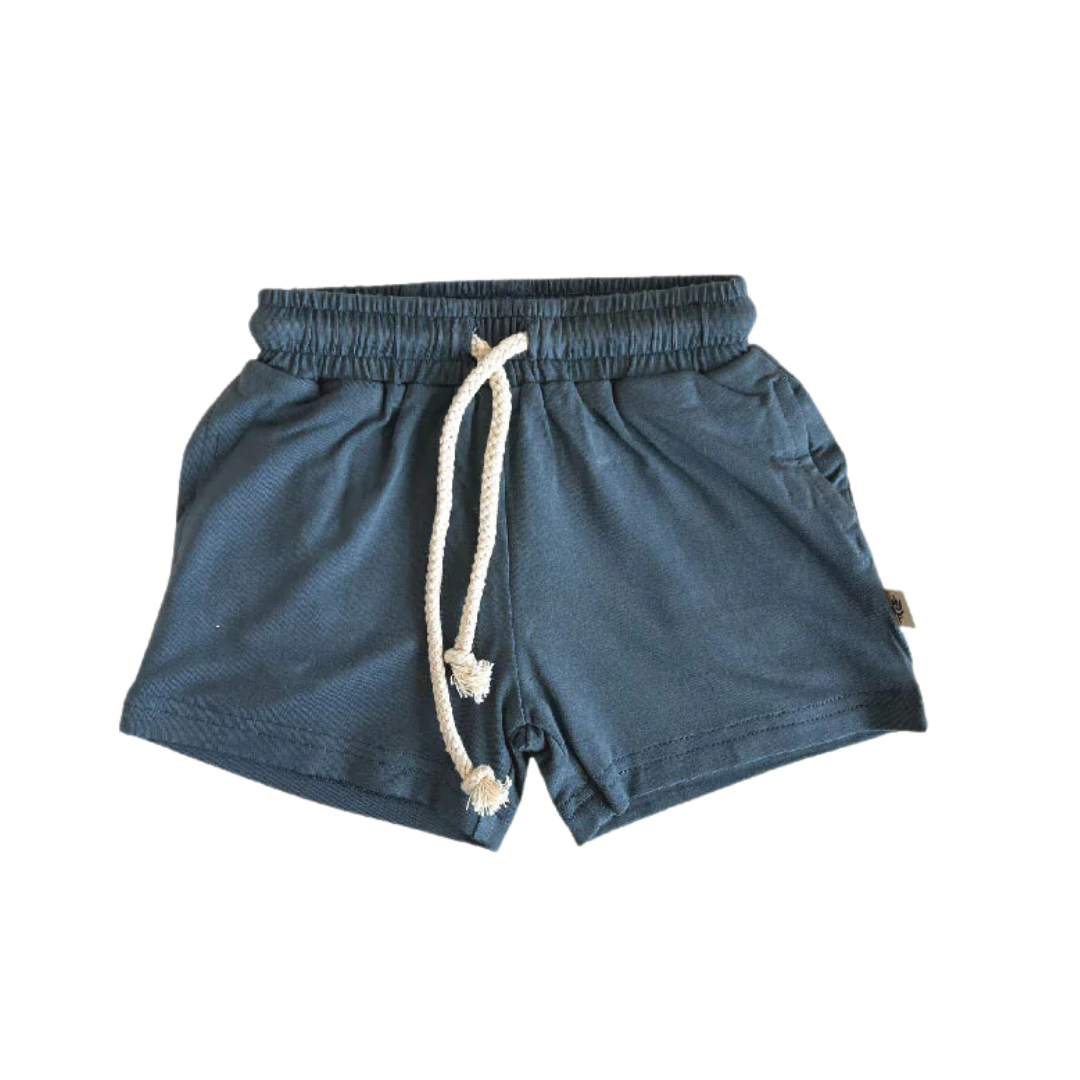 covelOliver Bamboo Short - Dusty Blue - Premium shorts from babysprouts clothing company - Just $15! Shop now at covelbaby, baby bottom, boys, Faire, kid bottom, Kids, Toddlercovel