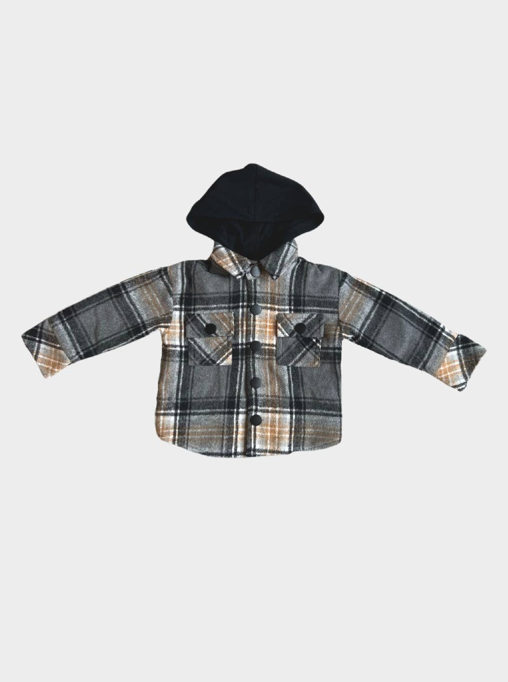 covelLevi Hooded Shacket - Dark Gray - Premium jacket from babysprouts clothing company - Just $42! Shop now at covelboys, Faire, Kids, outerwear, Toddlercovel