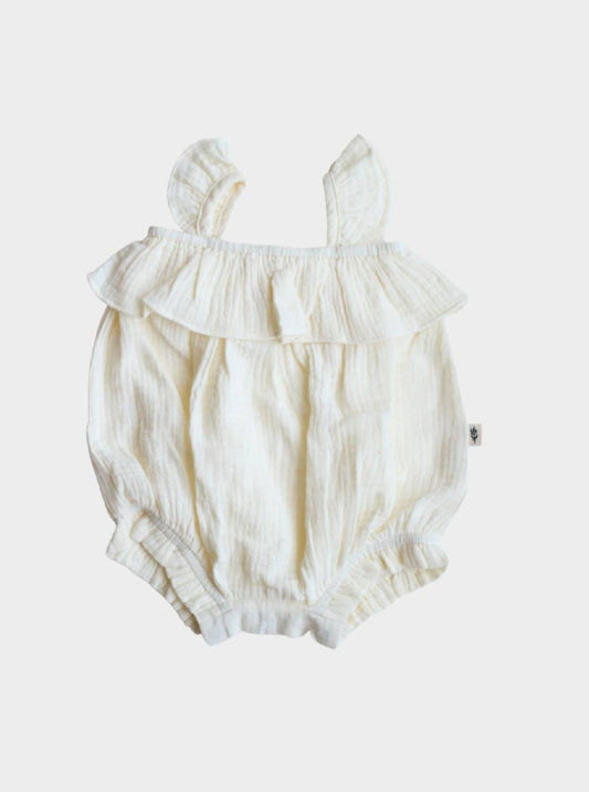 covelBubble Romper - Creme - Premium romper from babysprouts clothing company - Just $15! Shop now at covel0-12, 12-24, baby, bodysuit, Faire, girlscovel