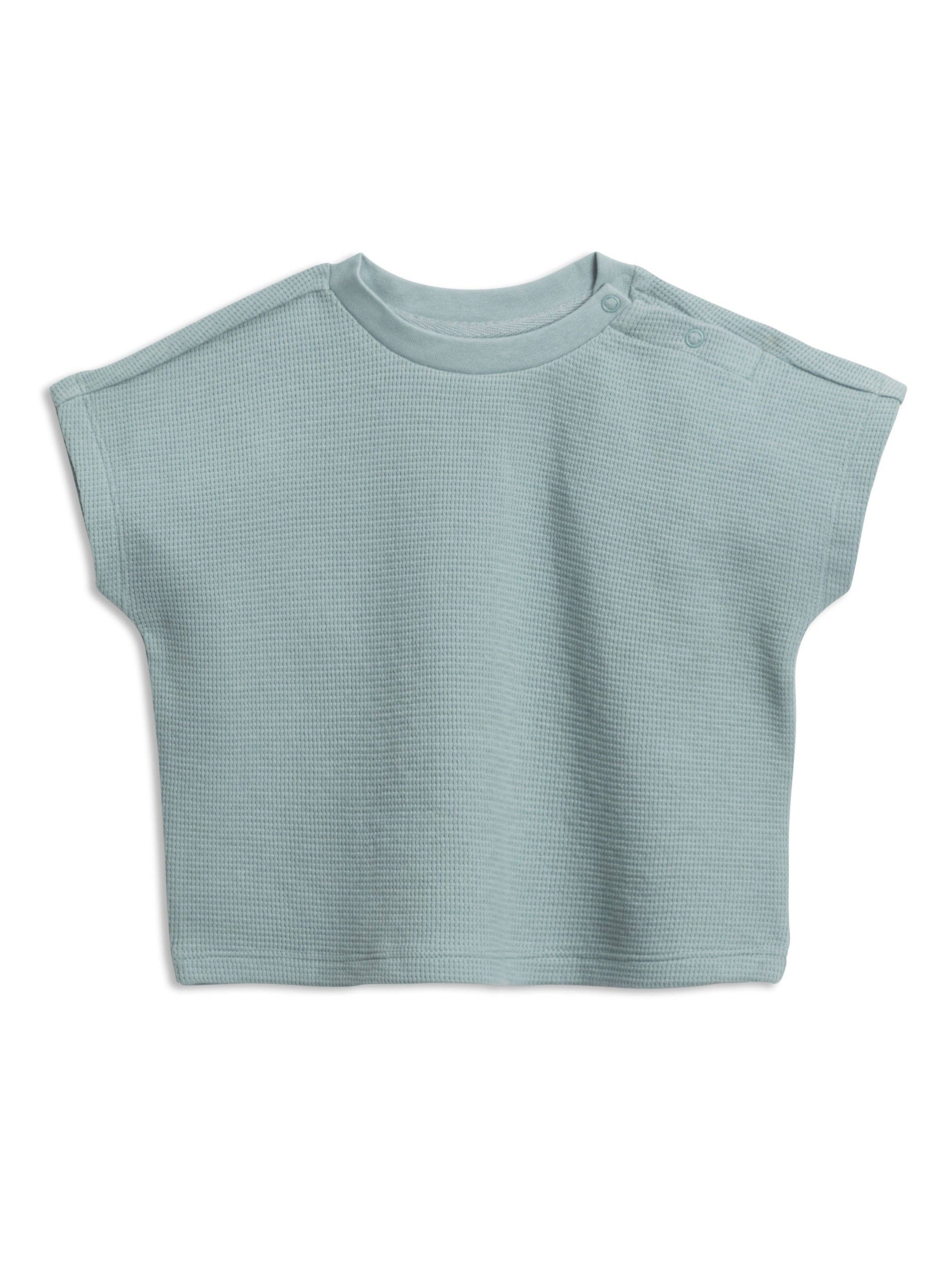 covelQuinn Dolman Waffle Tee - Ocean - Premium t-shirt from Colored Organics - Just $19! Shop now at covel0-12, 12-24, baby, baby top, boys, Faire, kid top, Kidscovel