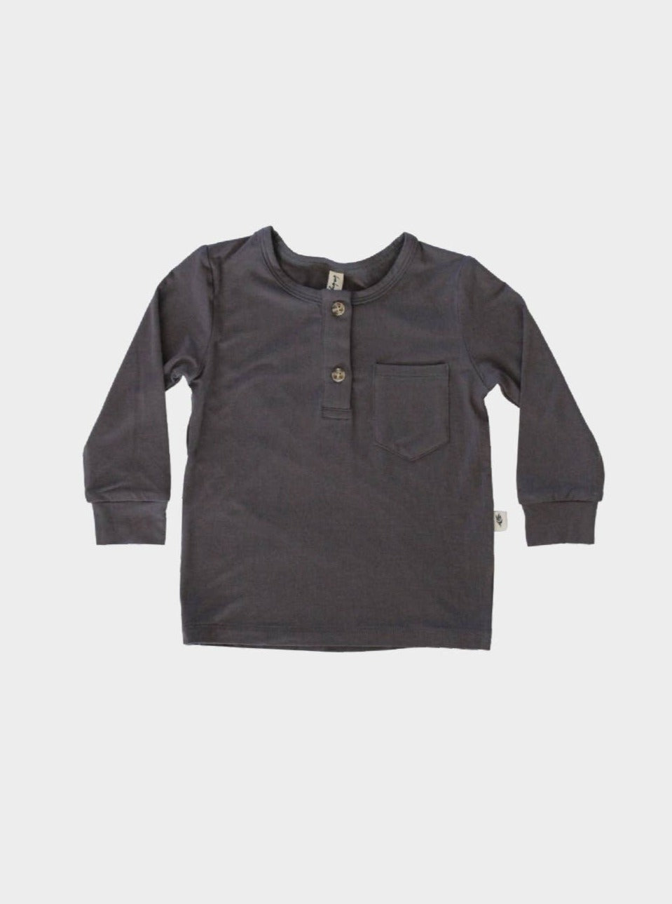 covelColton Henley Bamboo Shirt - Gray Wash - Premium henley from babysprouts clothing company - Just $26! Shop now at covel12-24, baby, baby top, boys, Faire, kid top, Kids, Toddlercovel