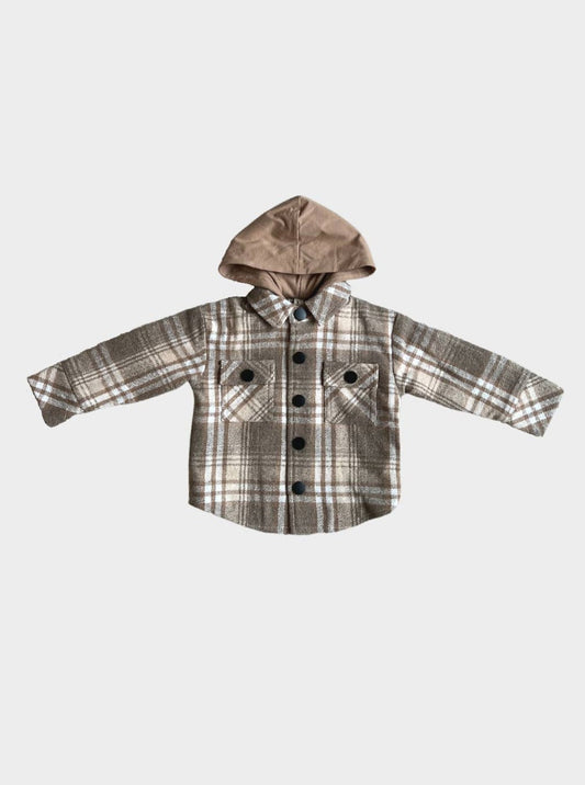 covelLevi Hooded Shacket - Wheat - Premium jacket from babysprouts clothing company - Just $42! Shop now at covel12-24, baby, boys, Faire, Kids, outerwear, Toddlercovel