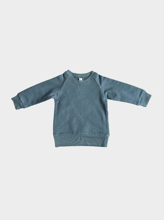 covelAsher Bamboo Fleece Sweatshirt - Stone Blue - Premium pullover from babysprouts clothing company - Just $30! Shop now at covel12-24, baby, baby sweater, baby top, boys, Faire, girls, kid top, Kids, kids sweater, Toddlercovel