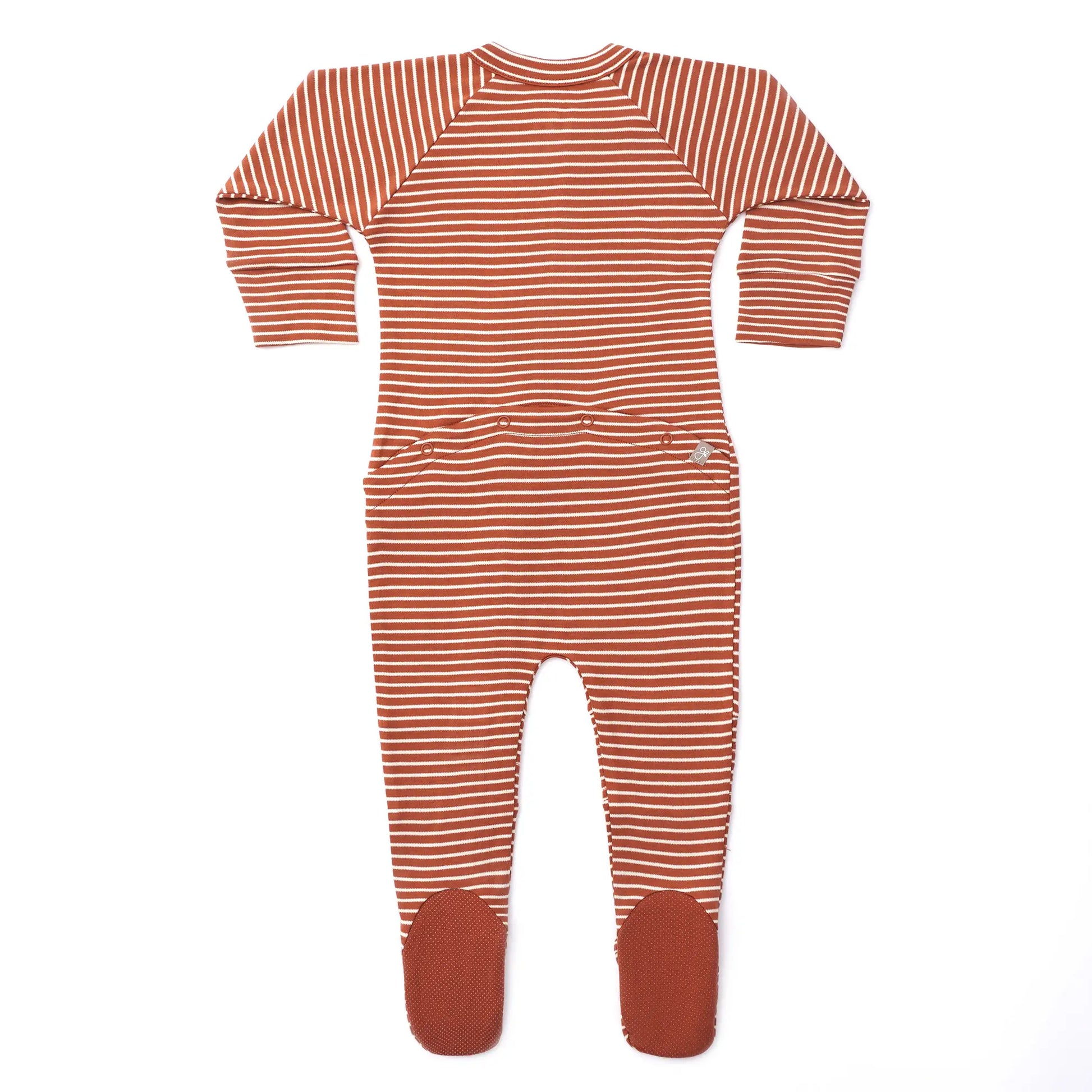covelClay Stripe Zipper Sleeper - Premium zip up sleeper from goumikids - Just $36! Shop now at covel0-12, 12-24, baby, baby pajamas, boys, Fairecovel