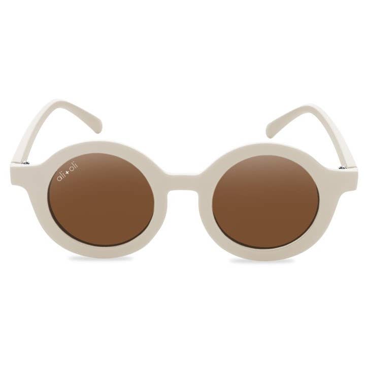 covelRetro Round Sunglasses -Vanilla - Premium sunglasses from Ali+Oli - Just $20! Shop now at covelboys, Faire, girls, Kids, sunglasses, Toddlercovel
