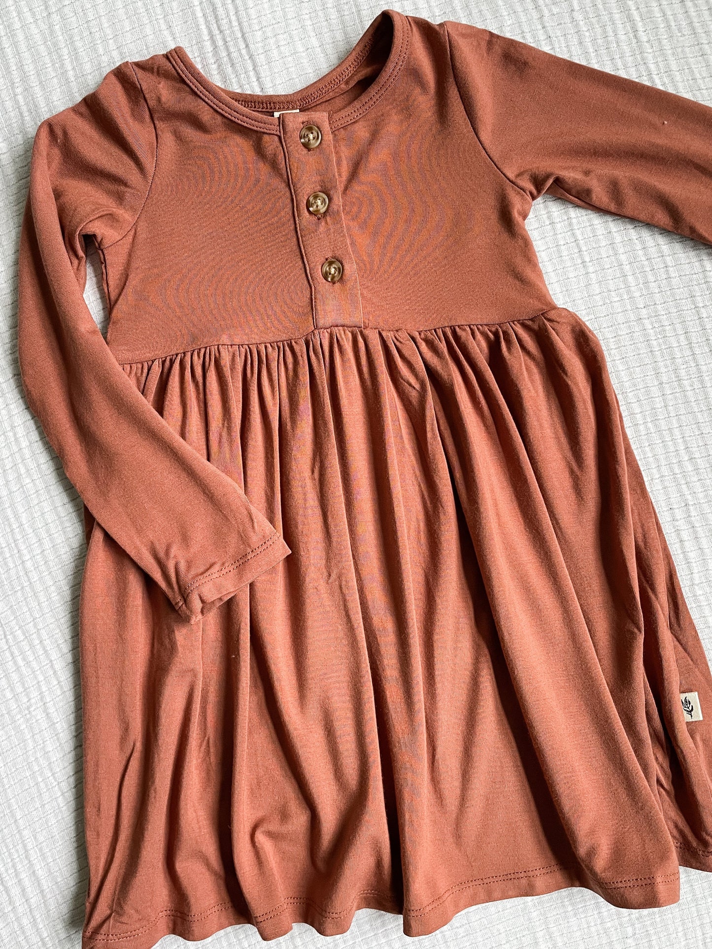 covelMaddyn Henley Dress - Rosewood - Premium dress from babysprouts clothing company - Just $32! Shop now at covel12-24, baby dress, Faire, girlscovel