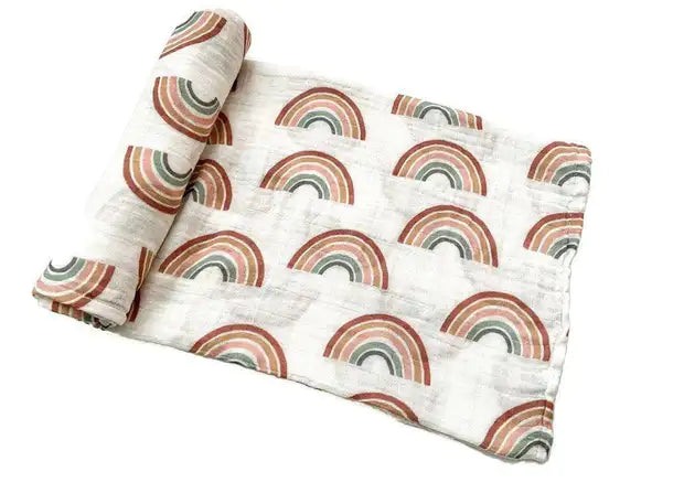 covelNeutral Rainbow Swaddle Blanket - Premium swaddle from Harp Angel - Just $20! Shop now at covelbaby, blanket, blankets, swaddlecovel