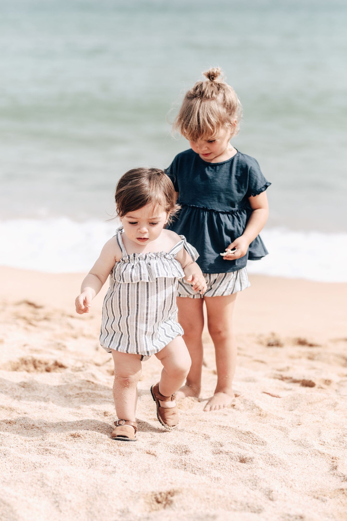 covelIsabel Ruffle Tee - Navy - Premium t-shirt from Dear Mini - Just $12! Shop now at covel0-12, 12-24, baby, baby top, girls, kid top, Toddlercovel