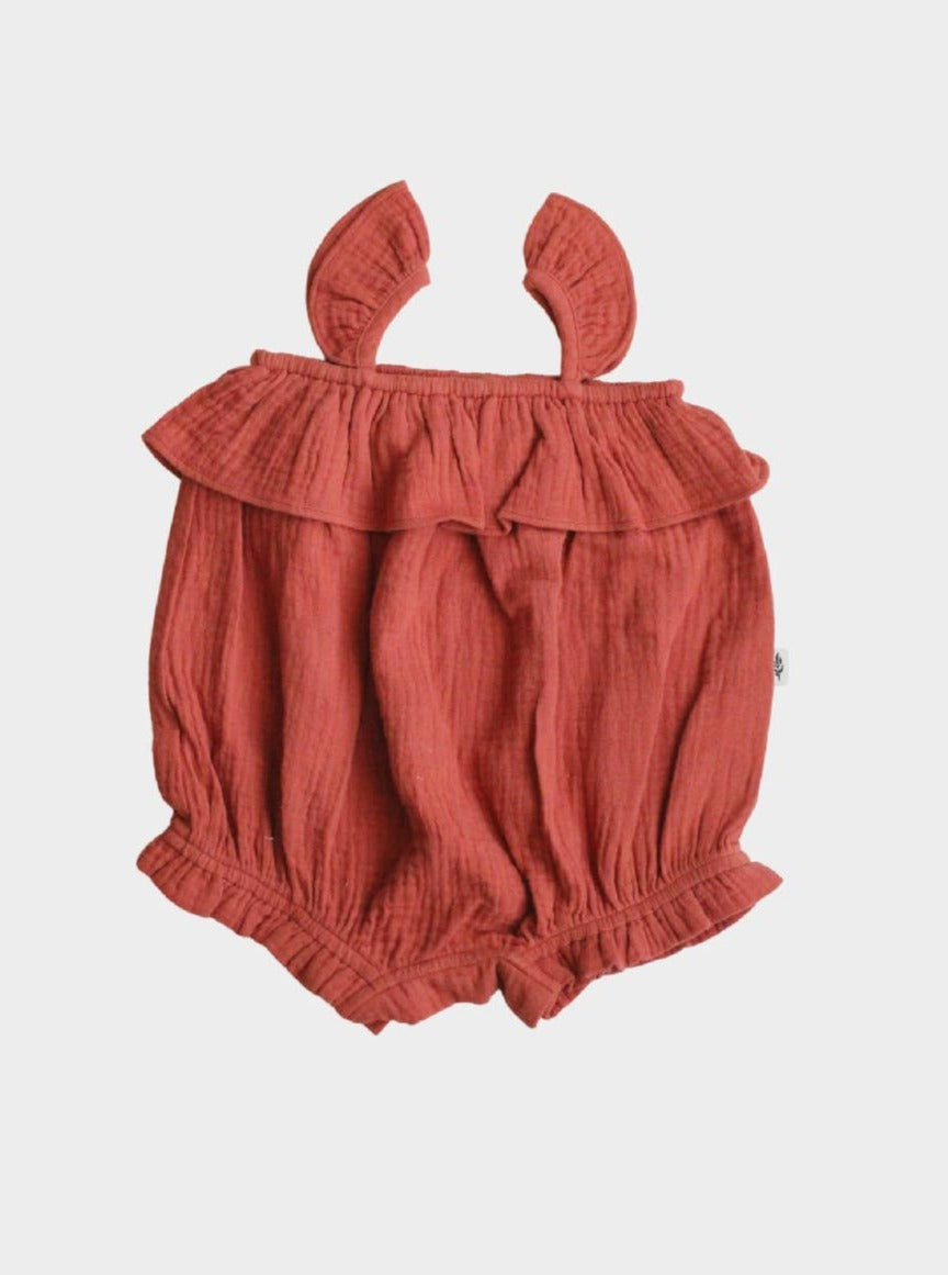 covelBubble Romper - Teracotta - Premium romper from babysprouts clothing company - Just $15! Shop now at covel12-24, baby, bodysuit, Faire, girlscovel