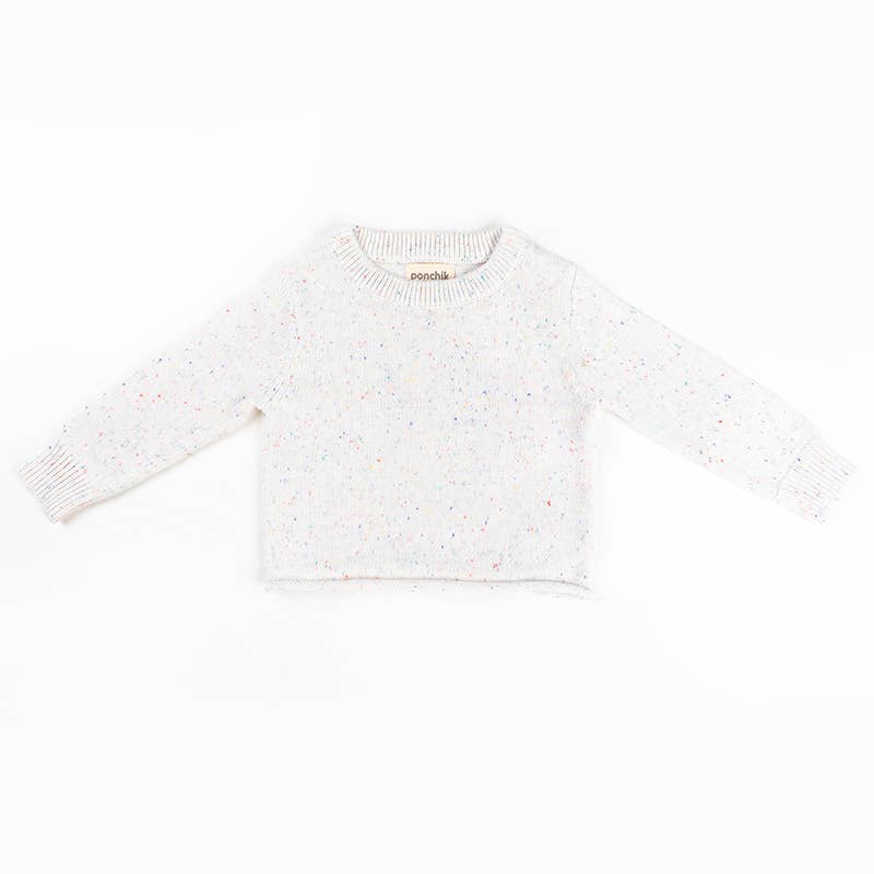 covelRory Pullover Sweater - Stardust Speckle - Premium sweater from Ponchik Babies + Kids - Just $30! Shop now at covelboys, Faire, girls, Kids, kids sweater, Toddlercovel