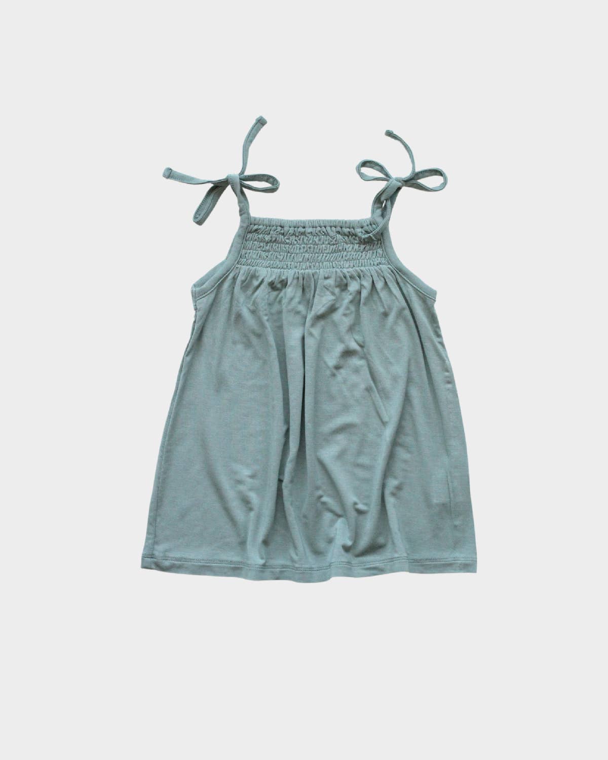 covelAli Smocked Bamboo Dress - Teal Green - Premium dress from babysprouts clothing company - Just $14! Shop now at covel12-24, baby, baby dress, Faire, girls, Kids, kids dresses, Toddlercovel
