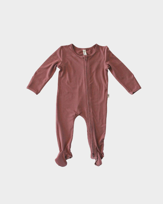 covelRust Bamboo Zipper Sleeper - Premium zip up sleeper from babysprouts clothing company - Just $36! Shop now at covel0-12, 12-24, baby, baby pajamas, boys, Faire, girls, new babycovel
