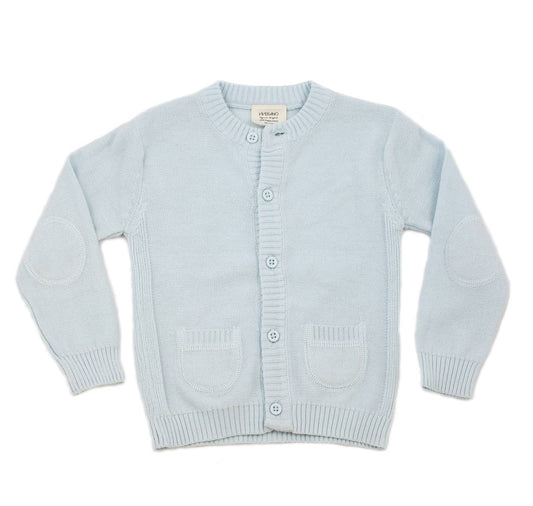 covelEvelyn Classic Cardigan - Sky Blue - Premium cardigan from Viverano Organics - Just $12! Shop now at covel12-24, baby, baby sweater, Faire, girlscovel