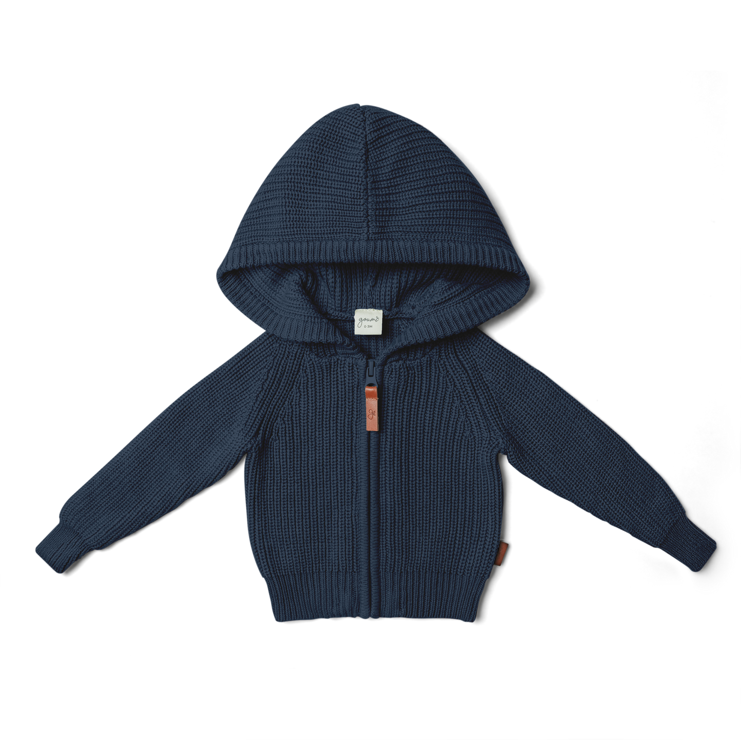 covelDylan Knit Hoodie - Navy - Premium  from goumikids - Just $40! Shop now at covel0-12, 12-24, baby, baby sweater, boys, Faire, Kids, kids sweater, Toddlercovel
