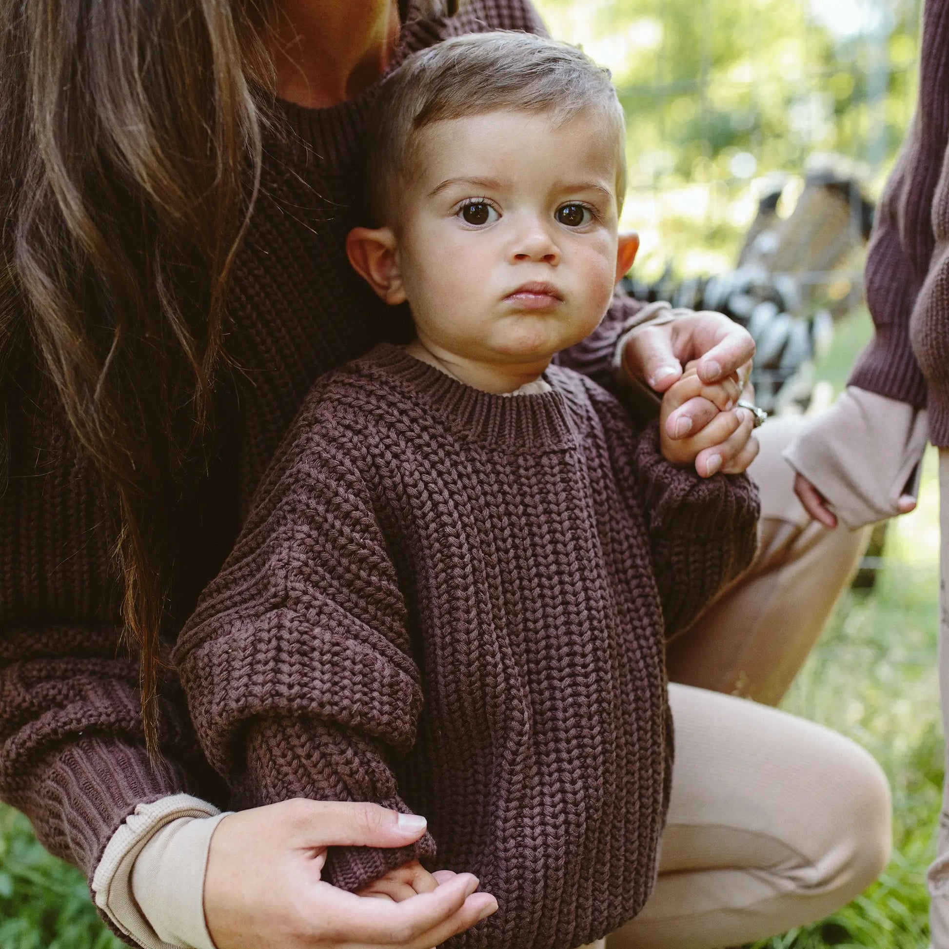 covelRiley Chunky Knit Sweater - Chocolate - Premium sweater from goumikids - Just $36! Shop now at covelboys, Faire, girls, kids sweater, Toddlercovel