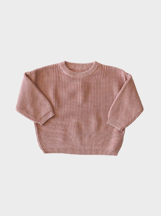 covelKendall Chunky Knit Sweater - Dark Peach - Premium pullover from babysprouts clothing company - Just $34! Shop now at covel0-12, 12-24, baby, baby sweater, Faire, girls, kids sweater, Toddlercovel