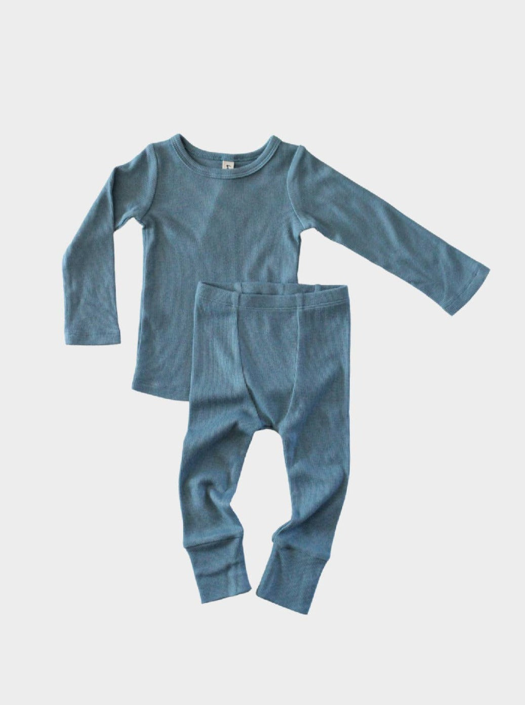 covelSlate Blue Ribbed Pajamas - Premium pajamas from babysprouts clothing company - Just $40! Shop now at covelboys, Faire, kid pajamas, Kids, Toddlercovel