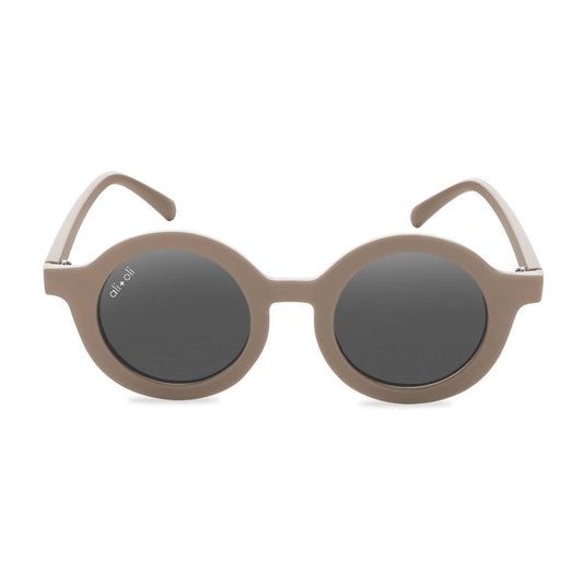 covelRetro Round Sunglasses -Taupe - Premium sunglasses from Ali+Oli - Just $20! Shop now at covelboys, Faire, girls, Kids, sunglasses, Toddlercovel
