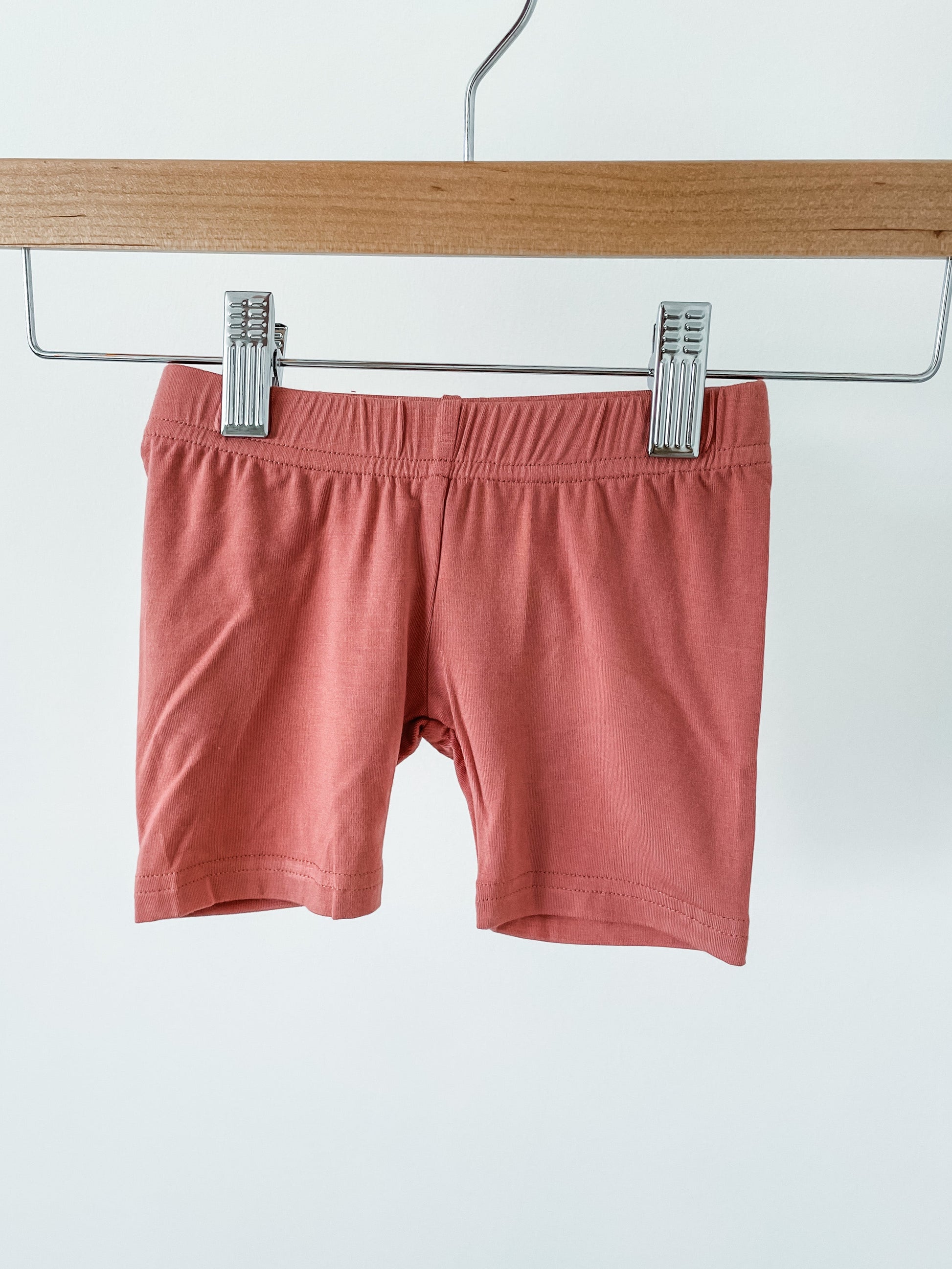 covelLana Bamboo Biker Shorts - Dark Rose - Premium shorts from babysprouts clothing company - Just $16! Shop now at covelFaire, girls, kid bottom, Toddlercovel