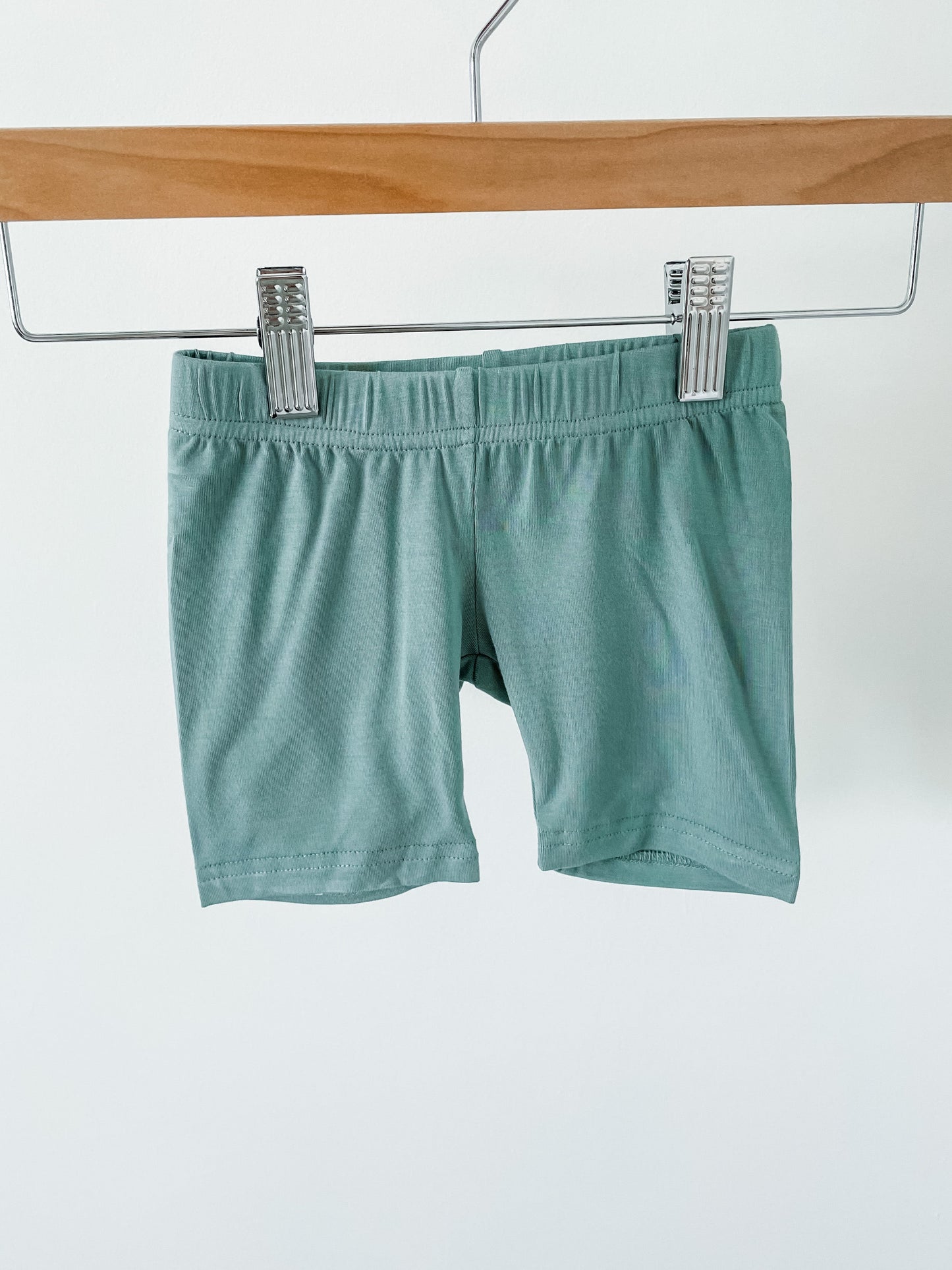 covelLana Bamboo Biker Shorts - Teal Green - Premium shorts from babysprouts clothing company - Just $16! Shop now at covelFaire, girls, kid bottom, Kids, Toddlercovel