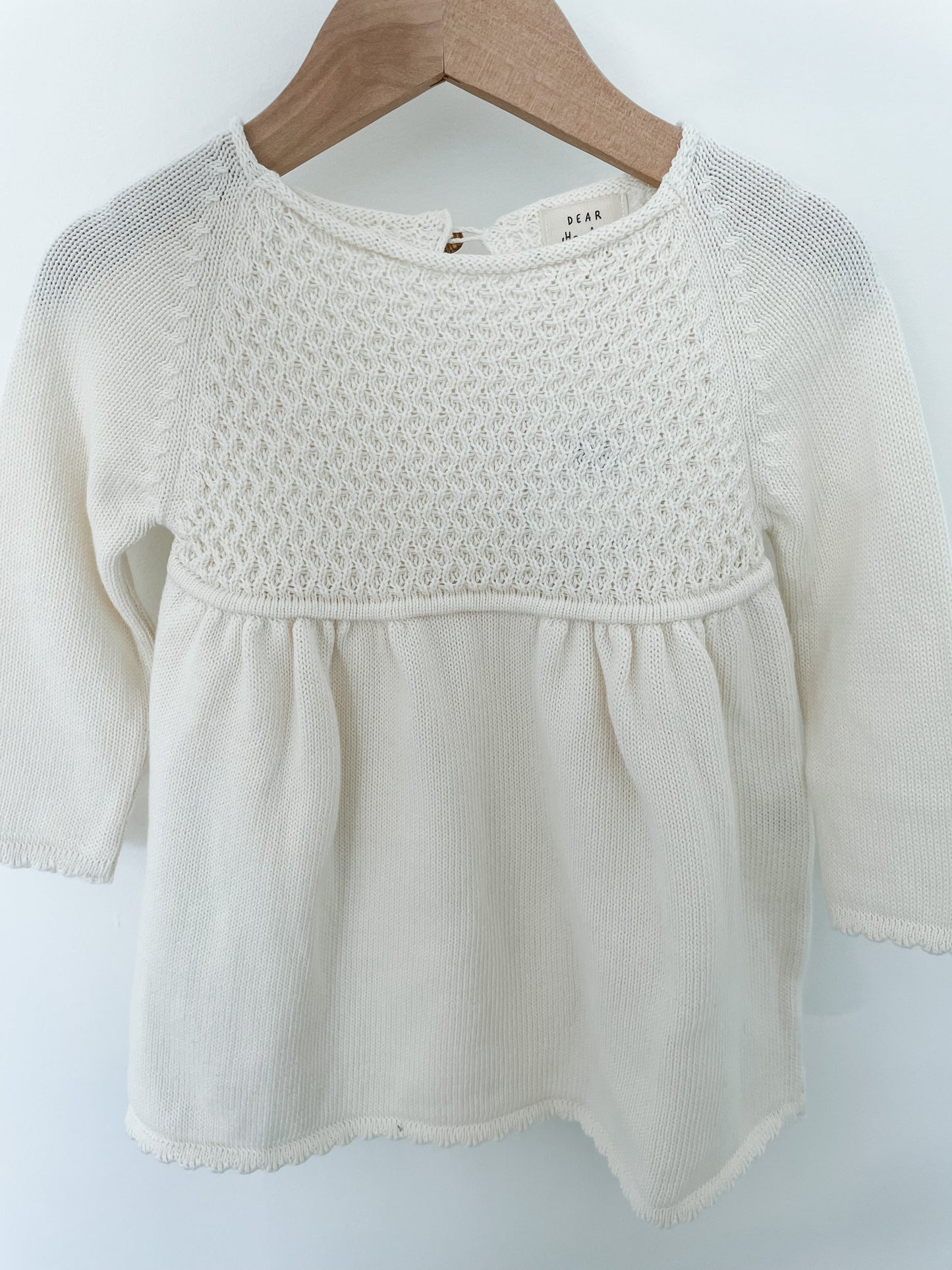 covelHonor Knit Dress - Oatmilk - Premium dress from Dear Hayden - Just $42! Shop now at covel12-24, baby, baby dress, girls, Kids, kids dresses, Toddlercovel