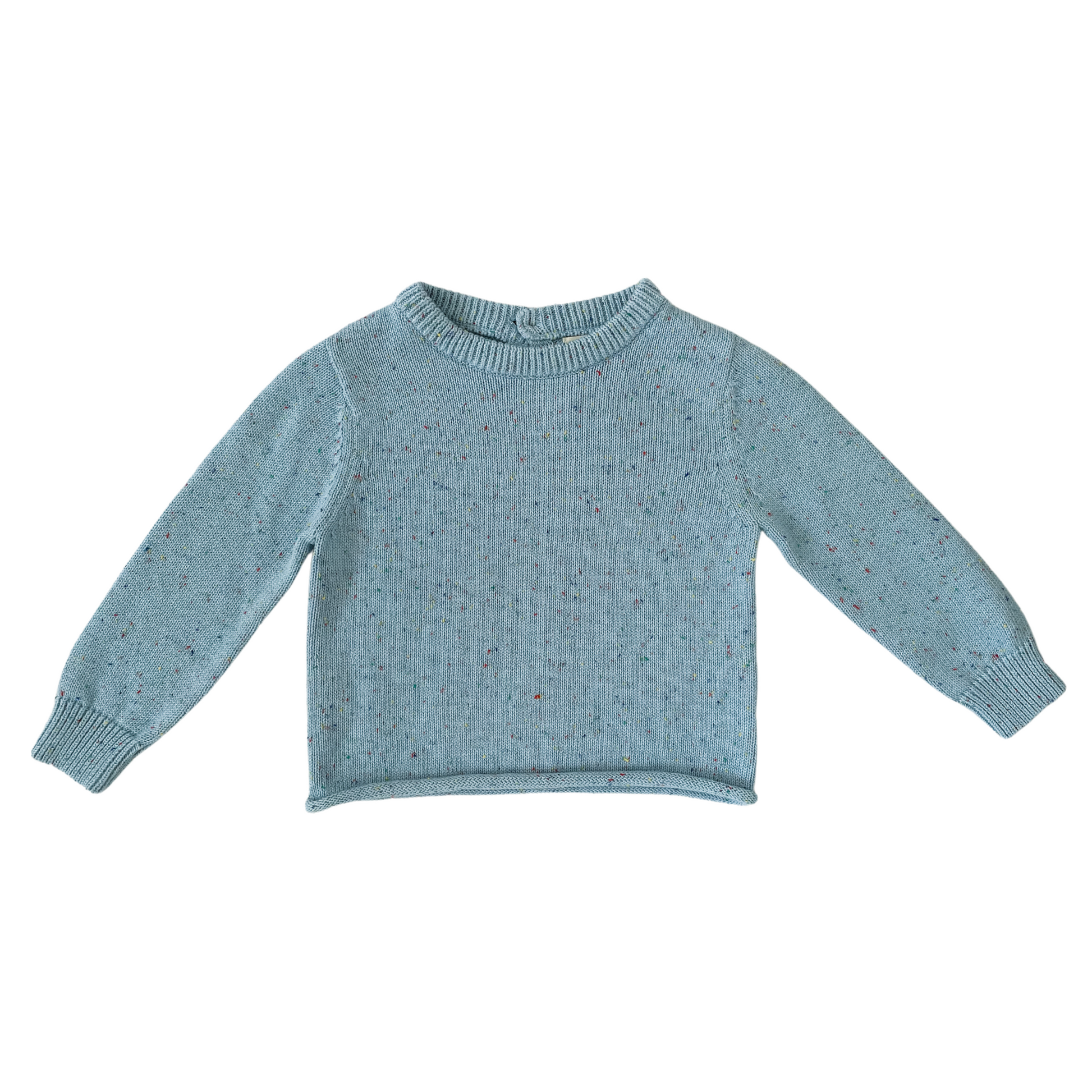 covelRory Pullover Sweater - Sky Blue Speckle - Premium sweater from Ponchik Babies + Kids - Just $30! Shop now at covelboys, Faire, Kids, kids sweater, Toddlercovel