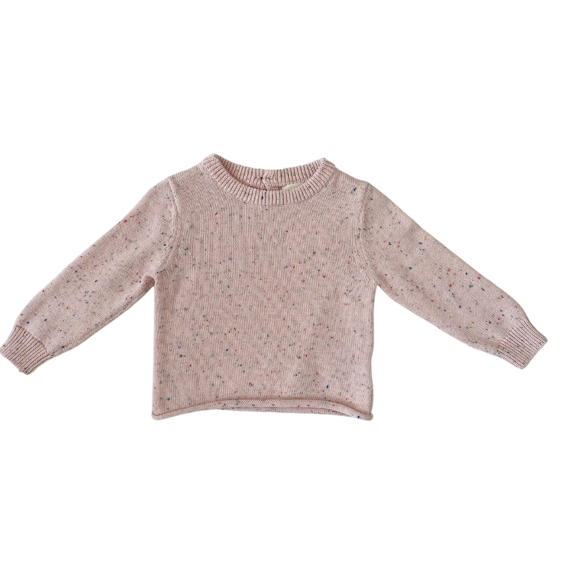 covelRory Pullover Sweater - Bubblegum Speckle - Premium sweater from Ponchik Babies + Kids - Just $30! Shop now at covelFaire, girls, Kids, kids sweater, Toddlercovel