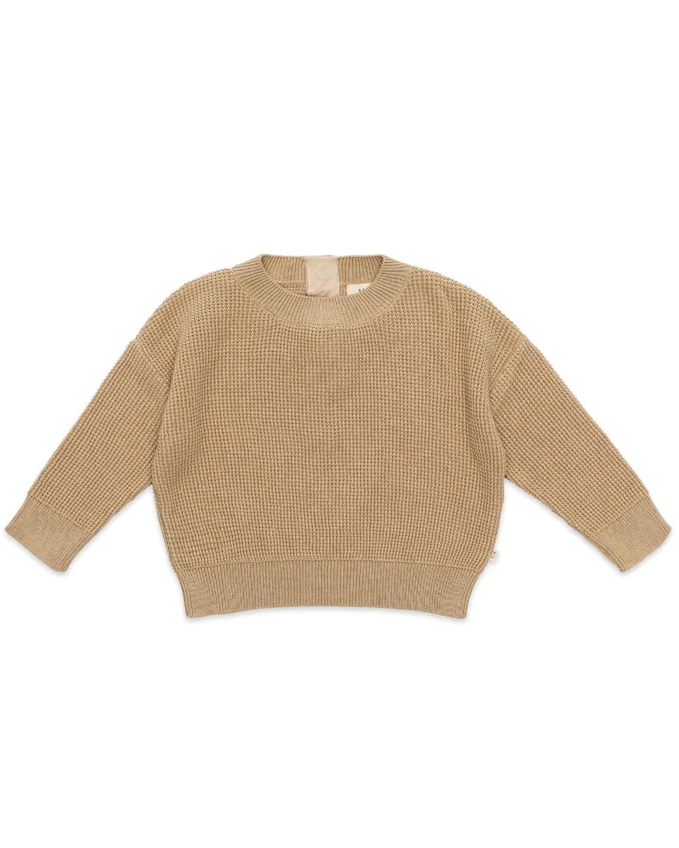 covelJude Waffle Knit Sweater - Sandcastles - Premium sweater from Dear Hayden - Just $36! Shop now at covelboys, girl, kids sweater, Toddlercovel